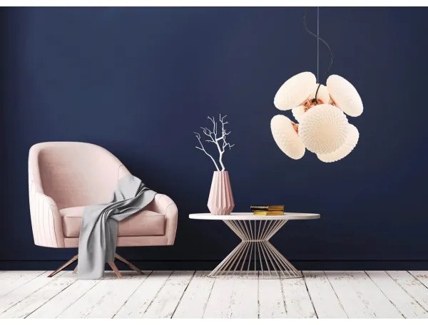 Klausen 106002 - Luster na lanku STELLAR 6xG9/4W/230V rose gold