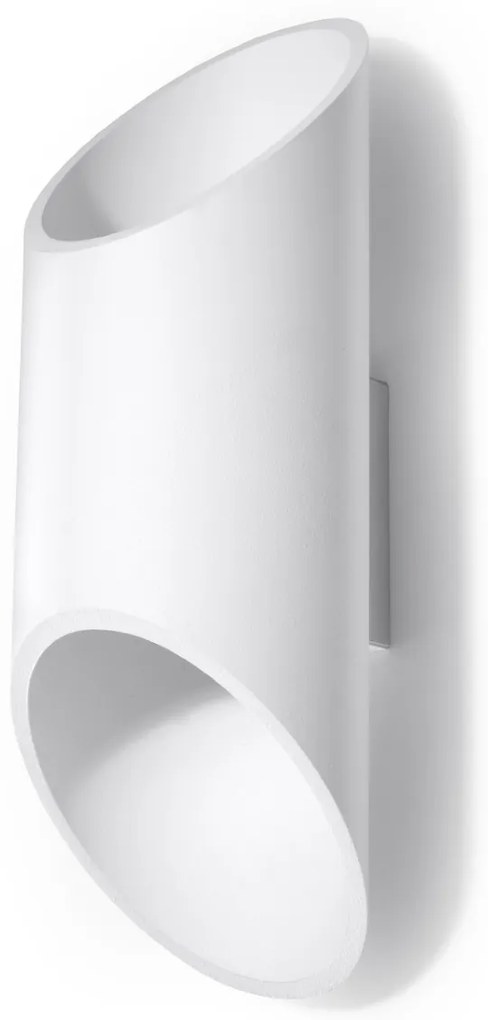 Nástenné svietidlo Penne 2, 1x biele kovové tienidlo