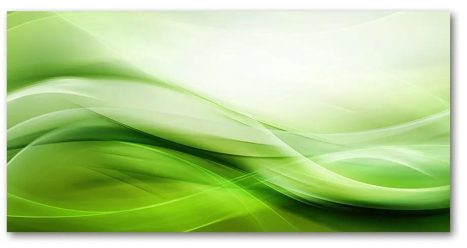 Moderný foto-obraz akryl na stenu Zelenej vlny pozadie pl-oa-140x70-f-84906654