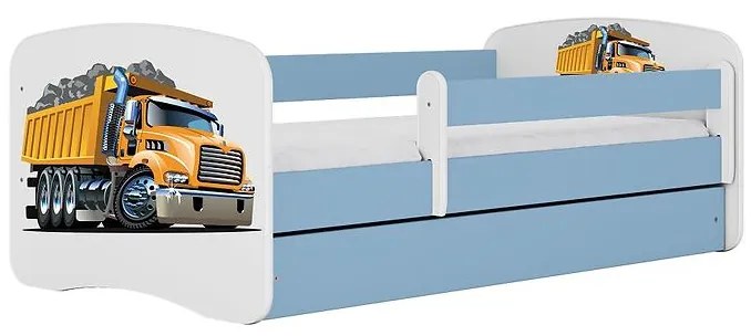Detská Posteľ. Babydreams+Sz+M Modrá 70x140 - Nákladné auto