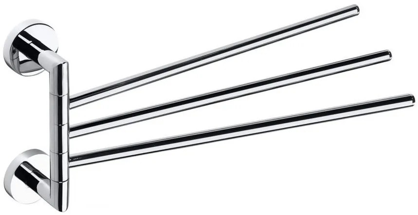 Sapho Sapho, X-ROUND trojitý držiak na uteráky otočný 450mm, chróm, XR407
