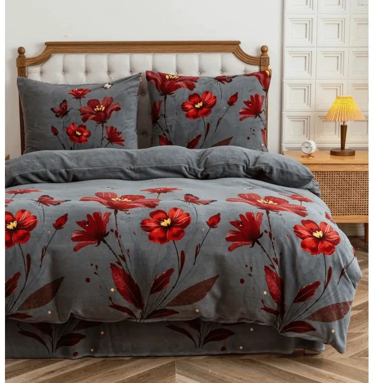 Obliečky mikroplyš REDFLOWA sivá Rozmer obliečky: 70 x 80 cm | 140 x 200 cm