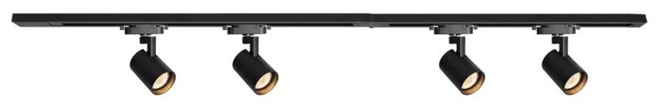 Bodové svietidlo v lištovom systéme VOLF 4xGU10/10W/230V čierna