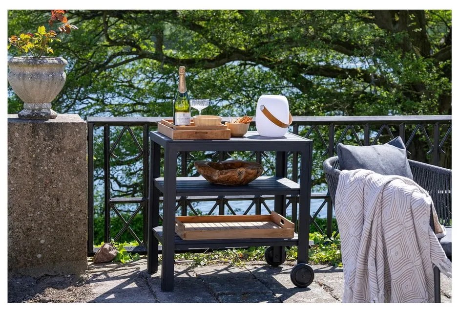 LED prenosné vonkajšie svietidlo s časovačom a reproduktorom na USB ø 18 cm Cardiff – House Nordic