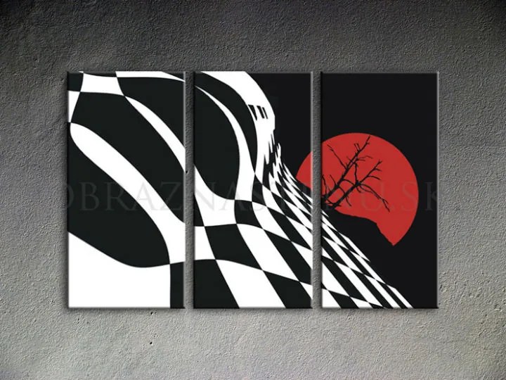 Ručne maľovaný POP Art obraz Abstract Chessboard | rôzne rozmery
