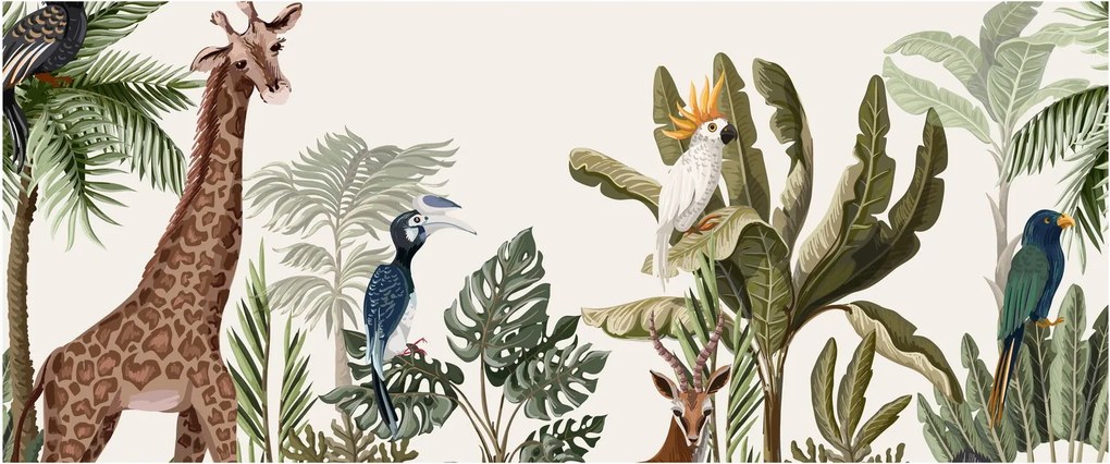 Obraz - Obyvatelia Afriky (120x50 cm)