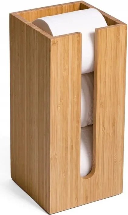 REA - Tutumi bambusový držiak toaletného papiera Bamboo, 390230, HOM-07502