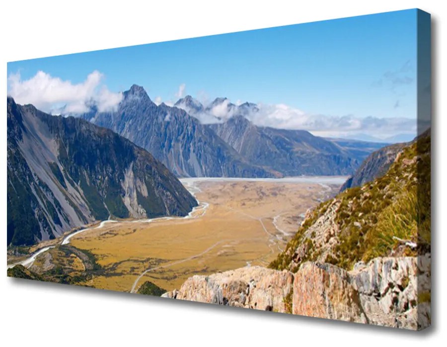 Obraz na plátne Hory údolie príroda 140x70 cm