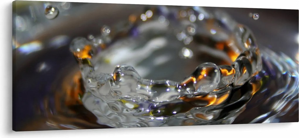 Obraz náramku z kvapiek vody (120x50 cm)