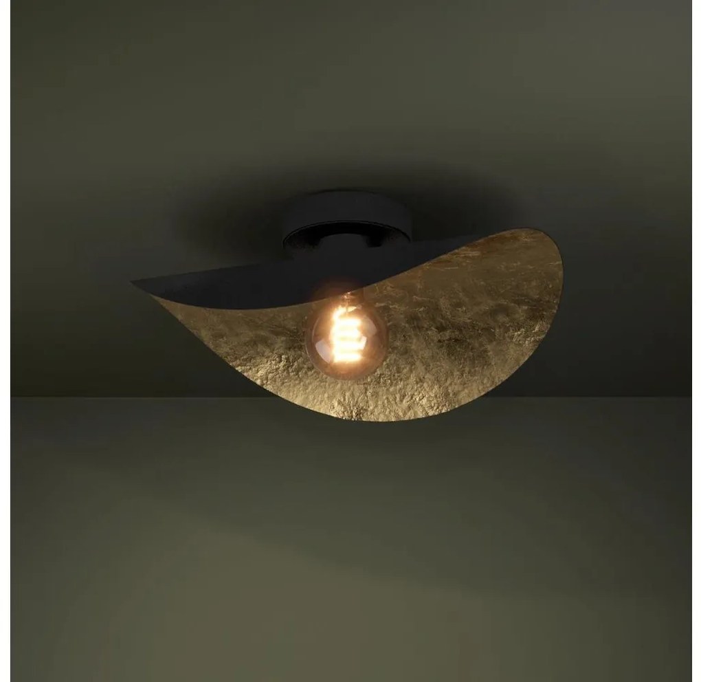 Eglo 390391 - Stropné svietidlo SACEDA 1xE27/40W/230V čierna/zlatá