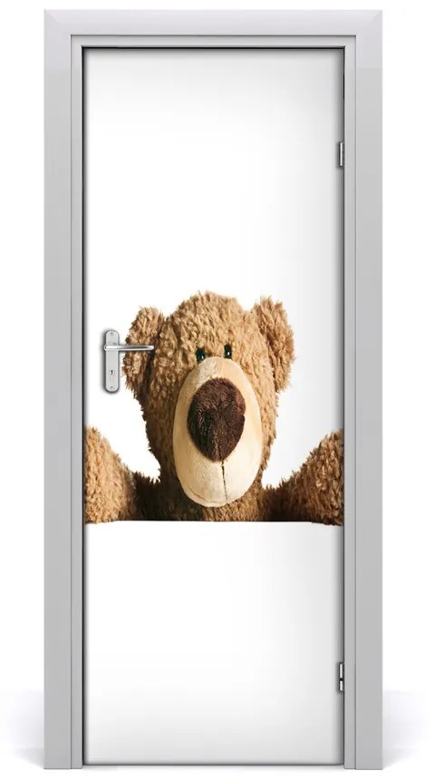 Samolepiace fototapety na dvere plyšový medvedík 95x205 cm