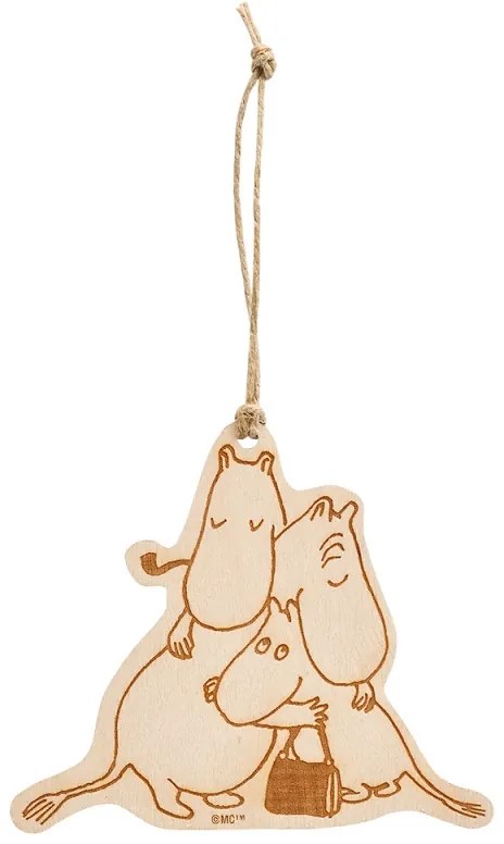Drevená dekorácia Moomin / 80. výročie