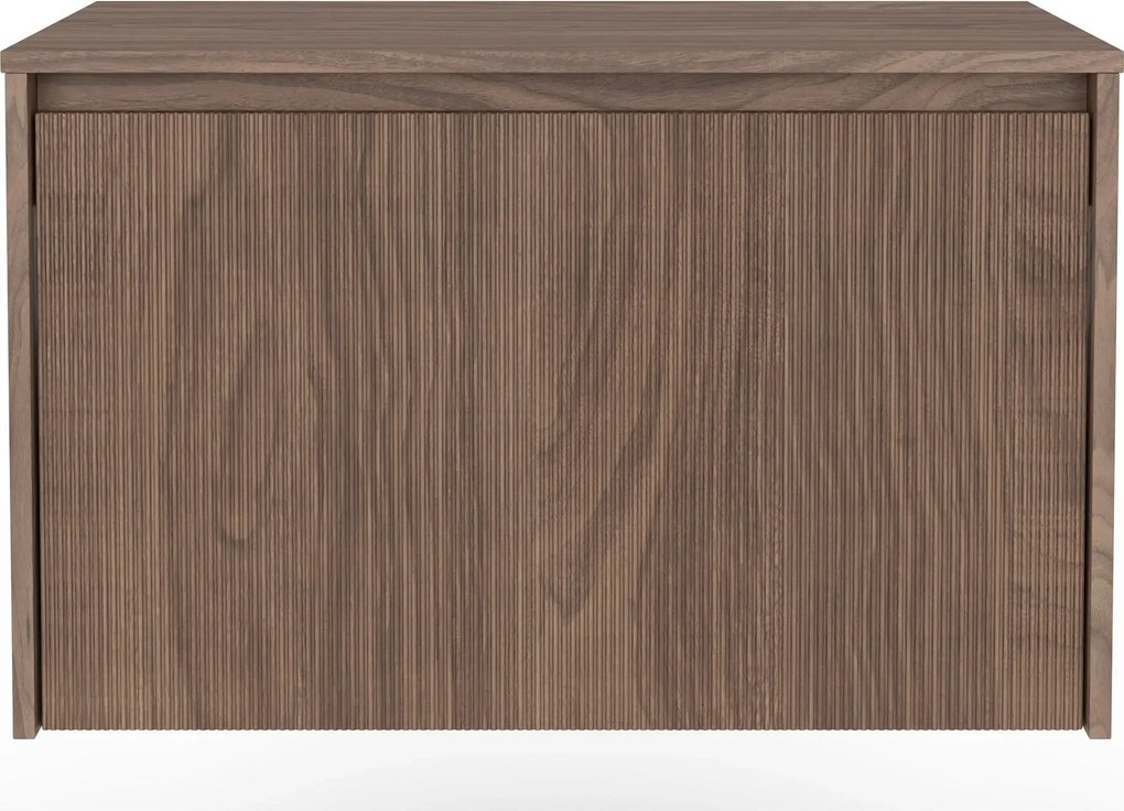 Závěsná skříňka pod umyvadlo Pezzo 80 cm s deskou ořech