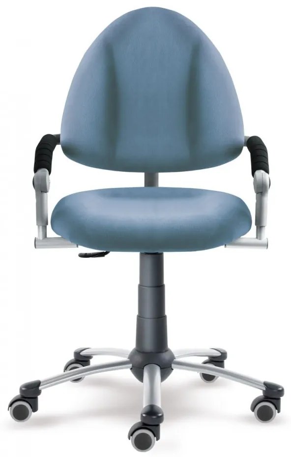 Rastúca detská stolička na kolieskach Mayer FREAKY – s podrúčkami Aquaclean modrá 2436 08 30 462