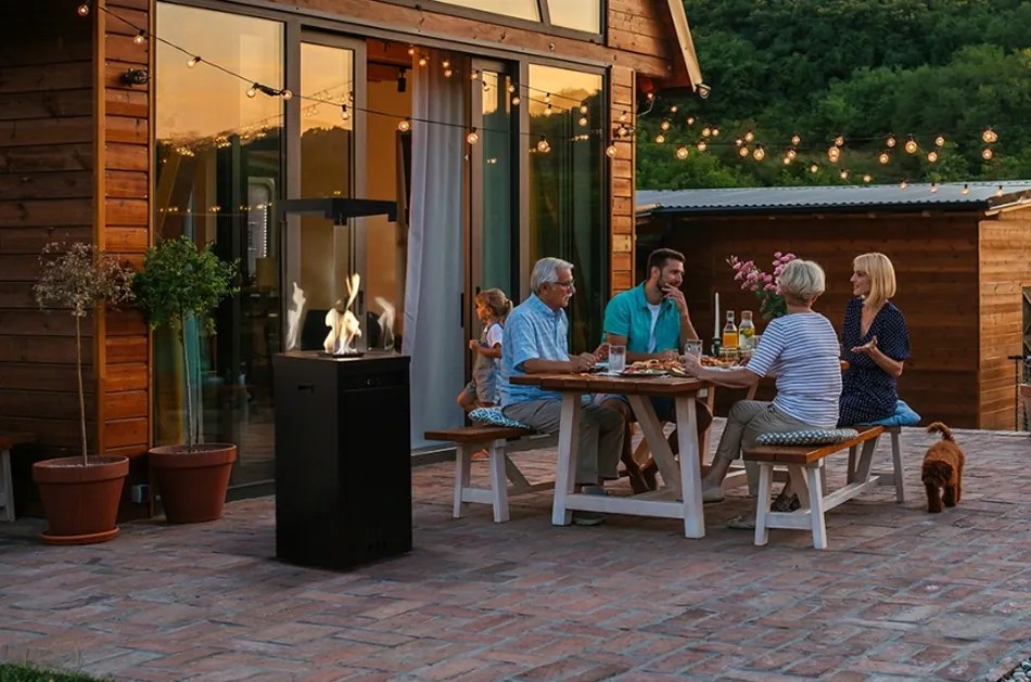 Plynový ohrievač Patio Light 8,2 kW Čierny, terasový