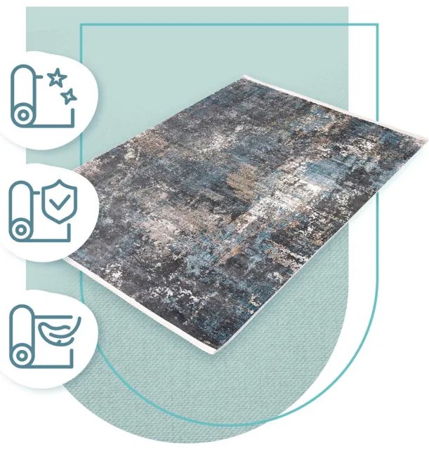 Koberec Split Z268A krémový / tmavosivý