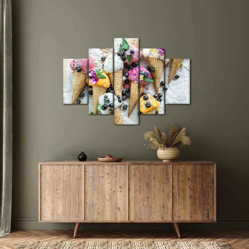 Obraz so zmrzlinami (150x105 cm)