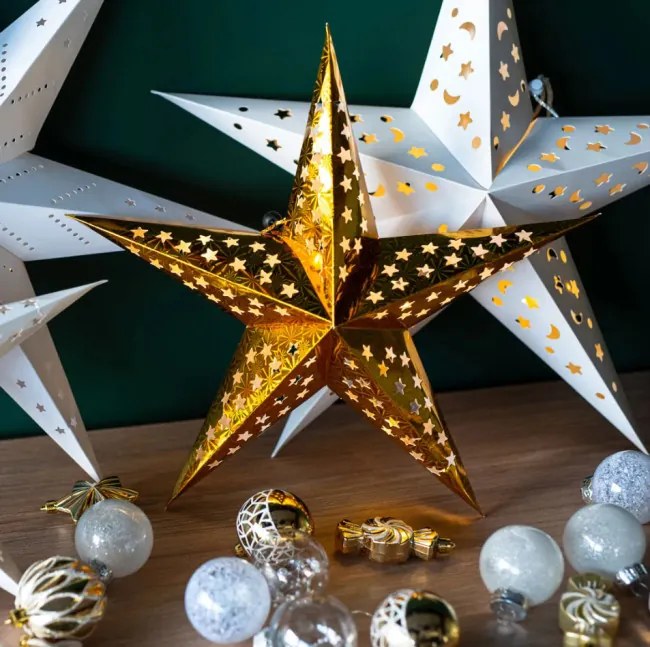 Vianočná dekorácia LED Hviezda SY-002