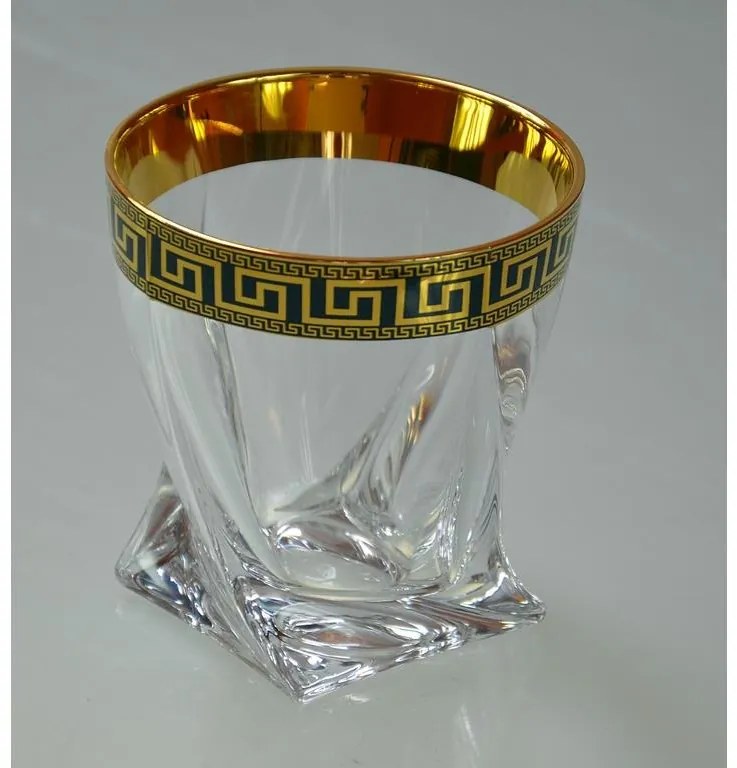 BOHEMIA QUADRO VERSO GOLD POHÁR NA WHISKY SADA 6 KS