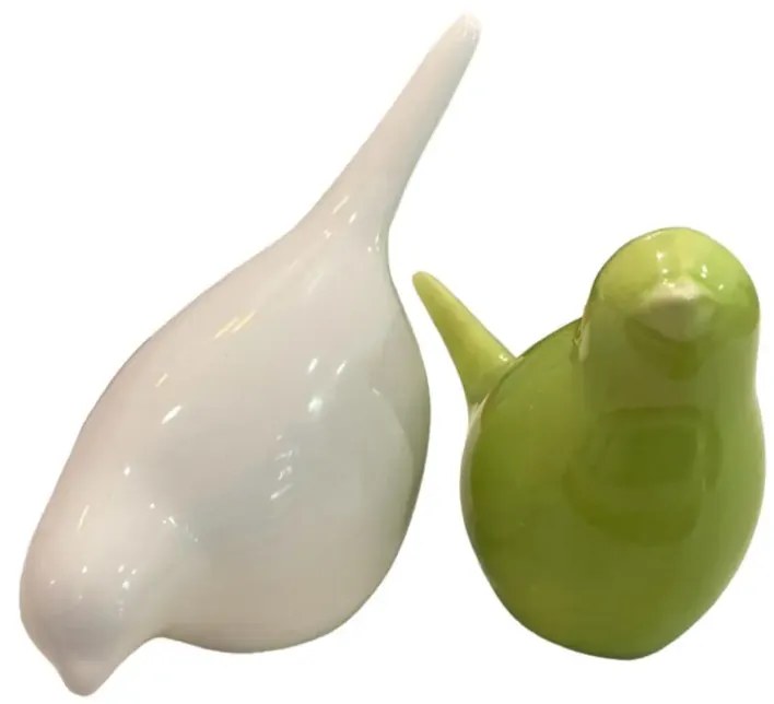 Porcelánový vtáčik BIRDETTA 9 cm - viac variantov Farba: Biela