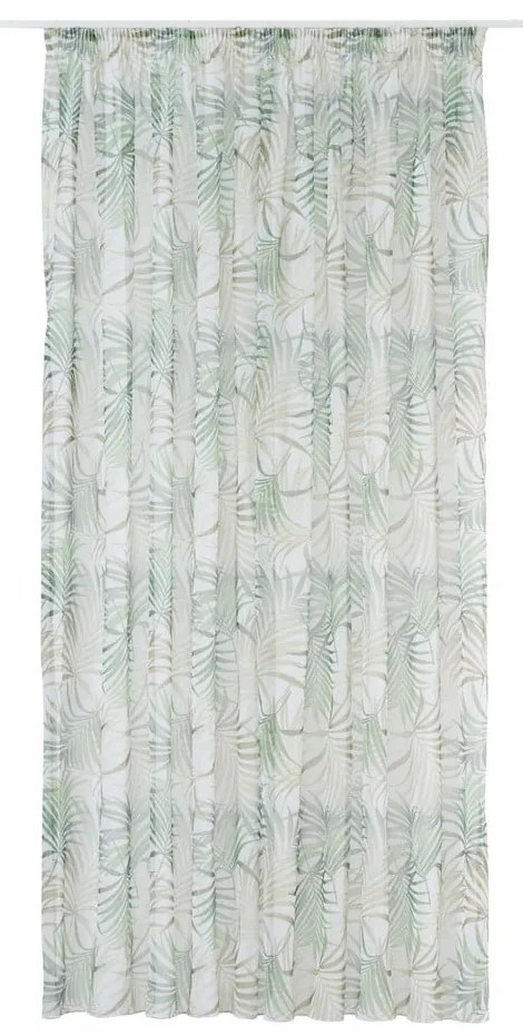 Zeleno-béžová záclona 300x260 cm Palmas – Mendola Fabrics