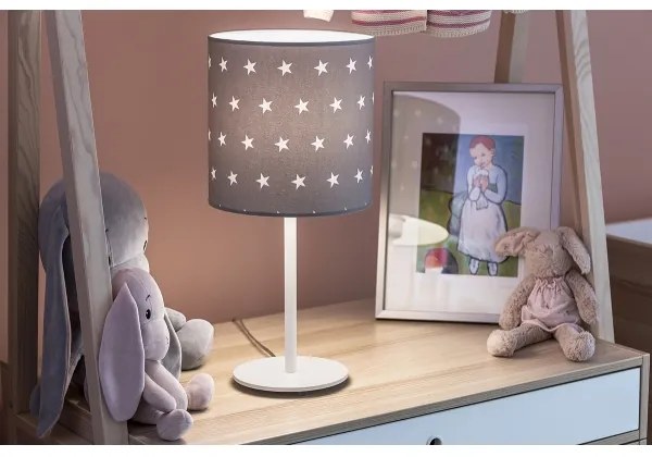 Argon 4126 - Stolná lampa MAGIC 1xE27/15W/230V šedá/biela