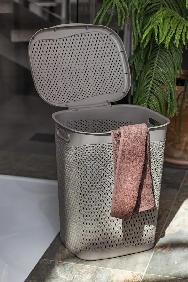 Aqualine Sapho, KATRE Kôš na bielizeň s vekom, 55l, terra, TRN-171-05