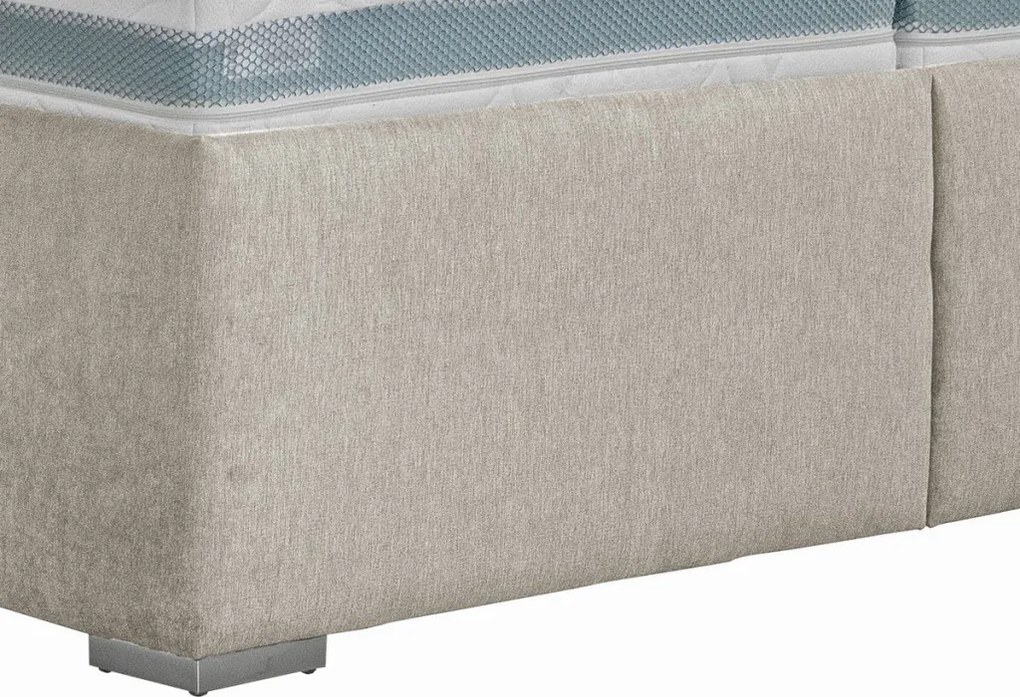 Posteľ Rita 180x200 cm, béžová látka