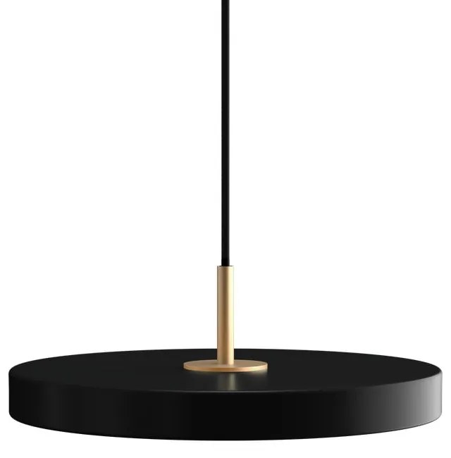 Čierne LED závesné svietidlo so stmievačom s kovovým tienidlom ø 31 cm Asteria Plus Mini – UMAGE