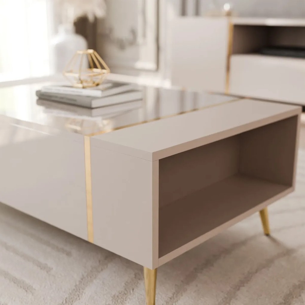 OBÝVACIA STENA / ZOSTAVA SANTINO NA NOŽIČKÁCH KAŠMÍR VYSOKÝ LESK