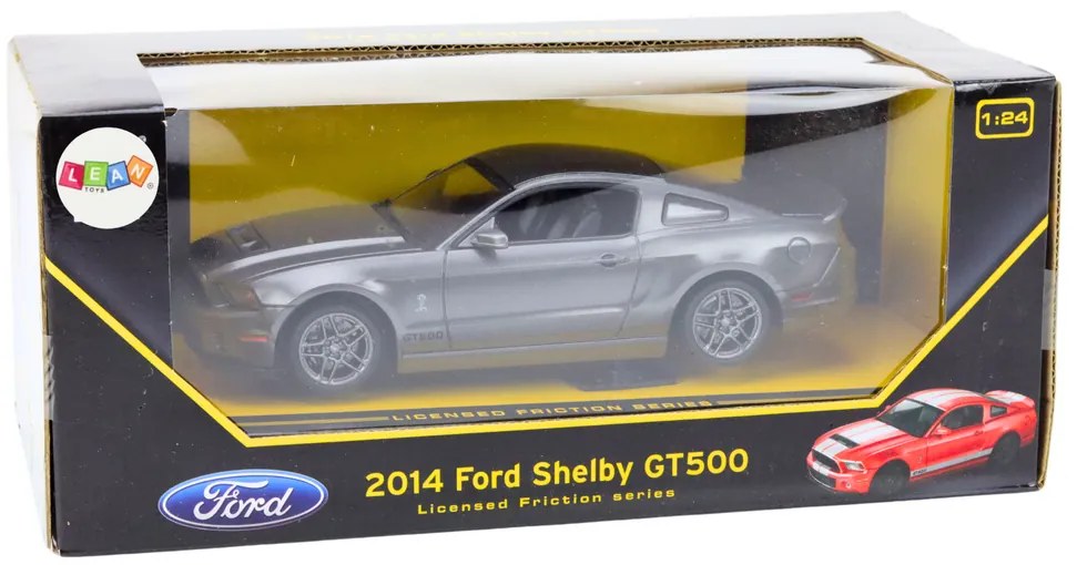 LEAN TOYS Auto Ford Shelby GT500 1:24 - strieborná