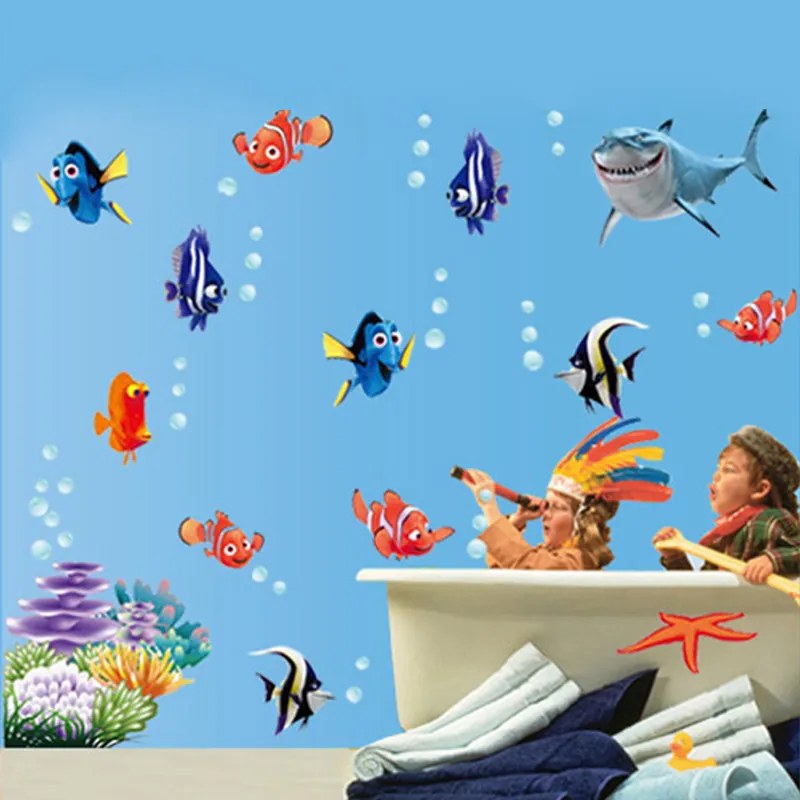 Veselá Stena Samolepka na stenu na stenu Nemo, Dory a priatelia