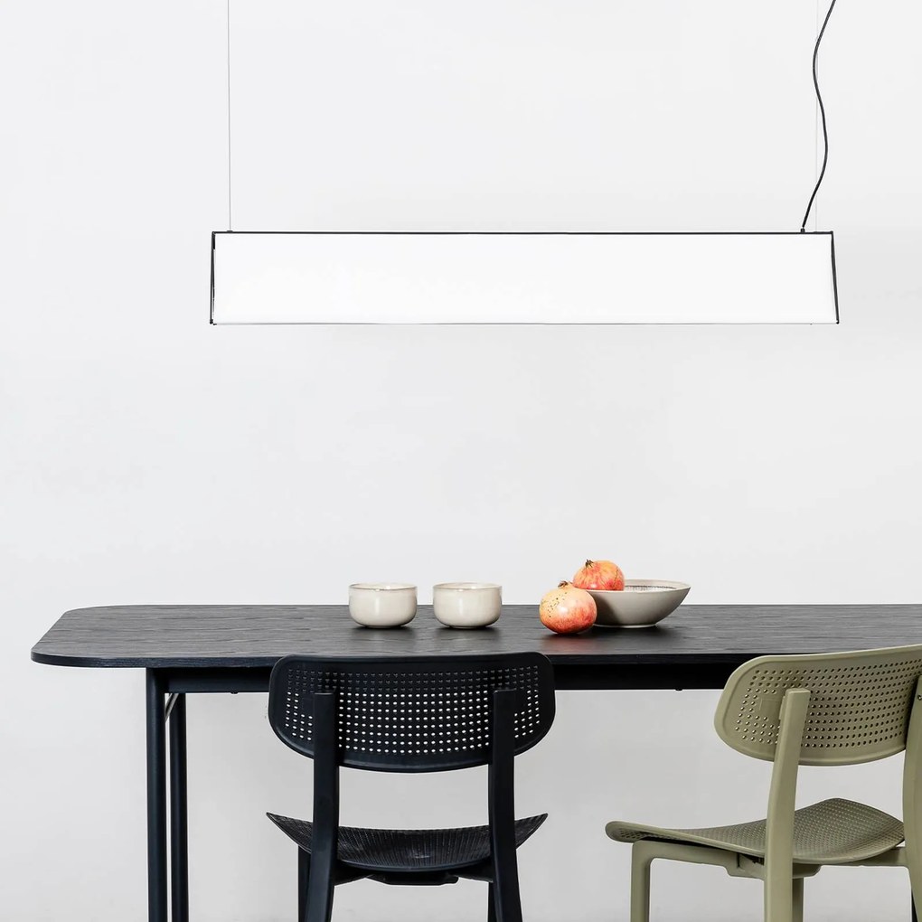 LED závesné svietidlo Ludovico Surface 115cm biela
