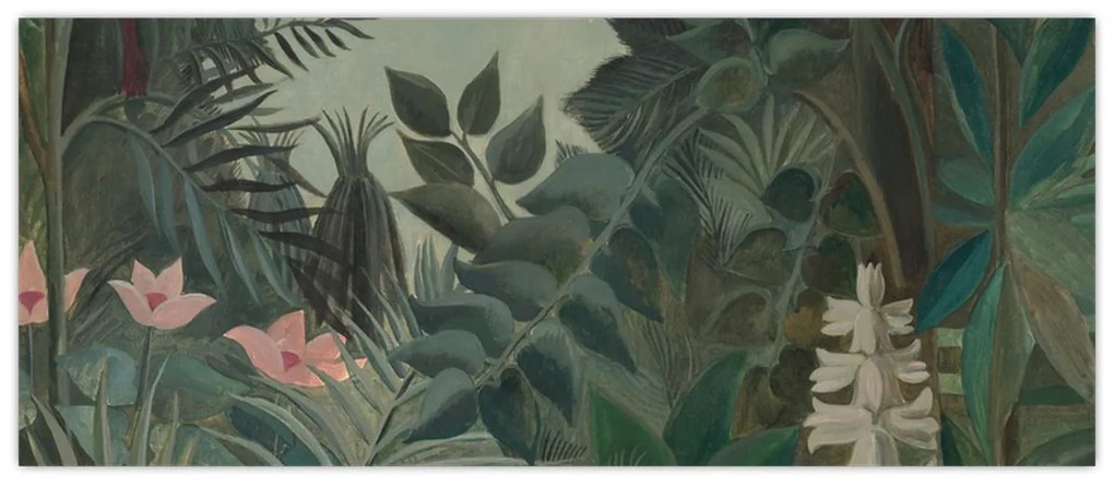 Obraz - Henri Rousseau, The Equatorial Jungle, reprodukcia (120x50 cm)