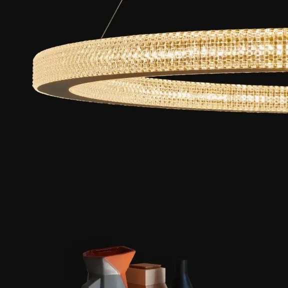 LED luster Fiore 80 zlaté