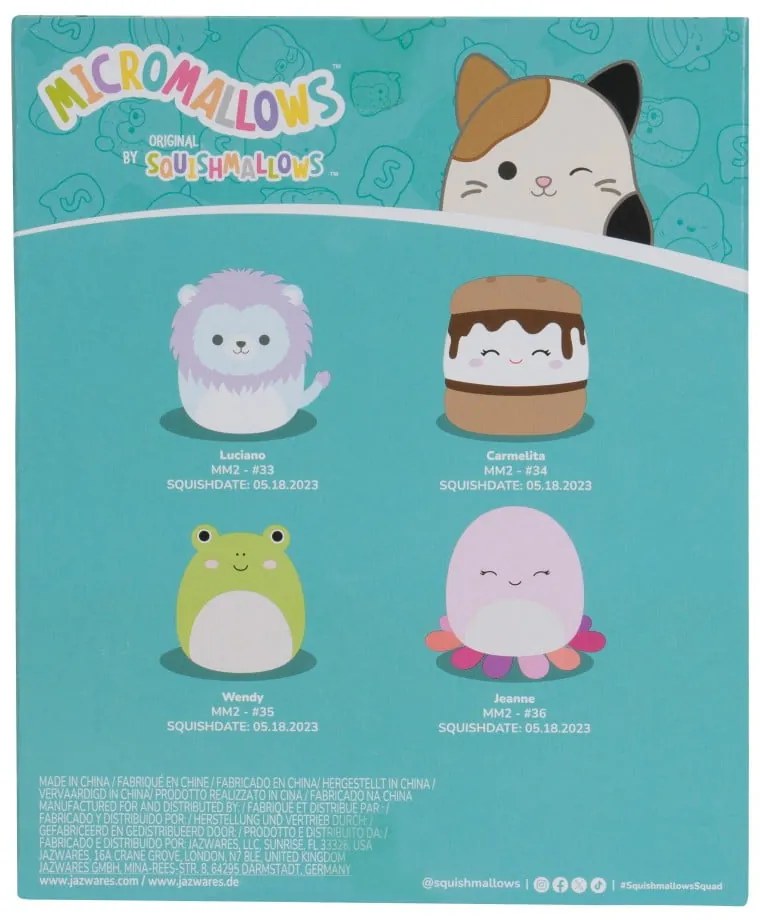 Plyšové hračky v súprave 4 ks Micromallows 4Pack – SQUISHMALLOWS