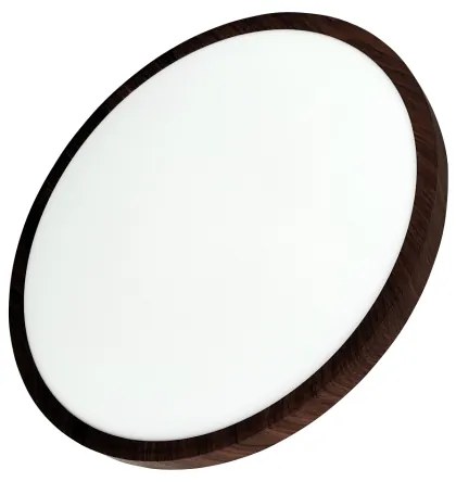 LED stropné svietidlo LED/32W/230V 3000/4000/6500K, priemer 40 cm, hnedé