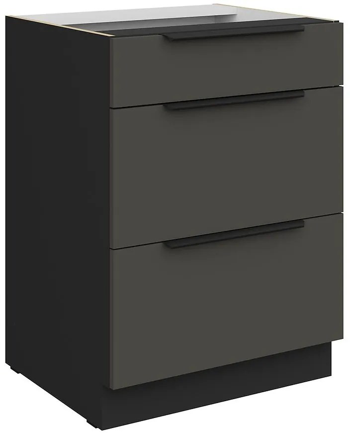 Kuchynská skrinka Aria-Gr/Bl Anti Fingerprint 60d 3s Bb