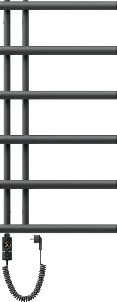Mexen Jukon, elektrické vykurovacie teleso 988 x 500 mm, 600 W, antracitová, W116-0988-500-2600-66