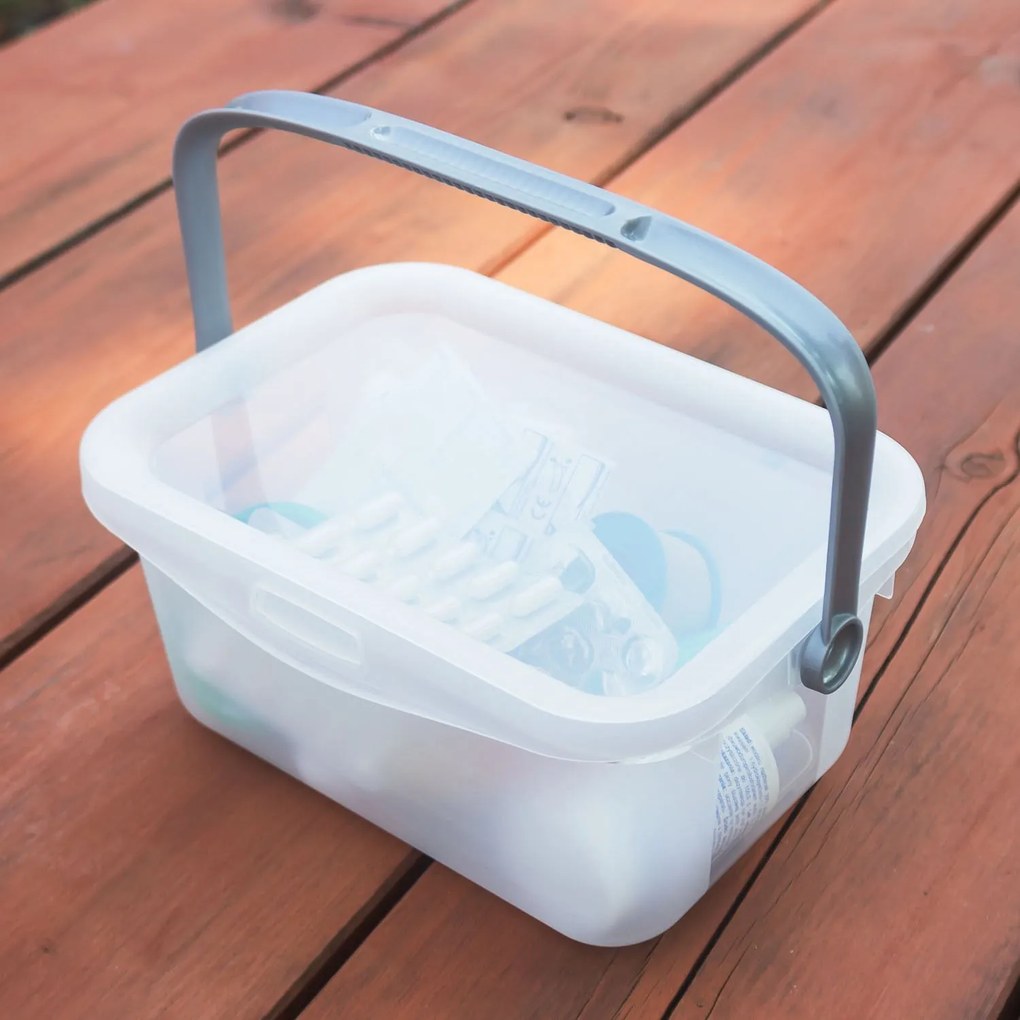 Viacúčelový úložný box s vekom, box na prášok 3l, CURVER - MULTIBOXX