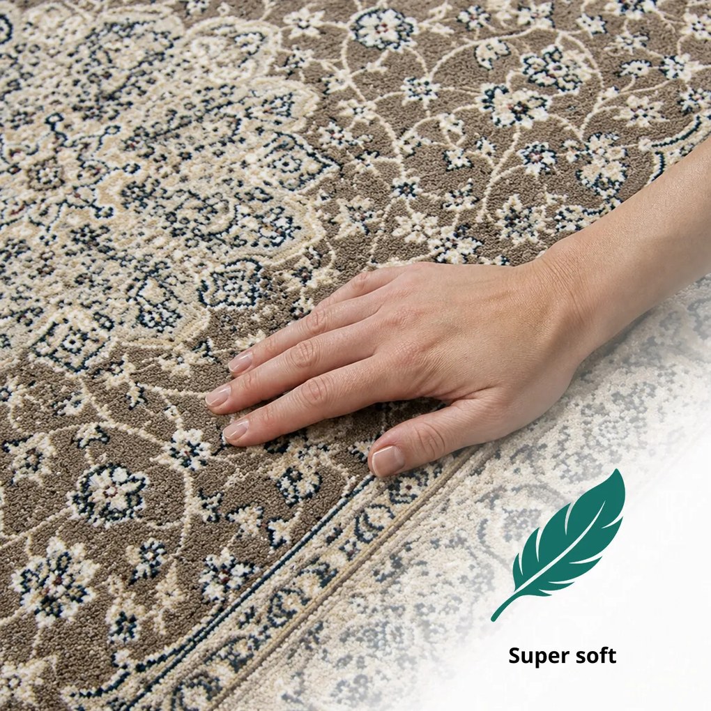 Angel Carpet, Kusový koberec Sultan 42 Beige, 120x170, béžová, kancelária