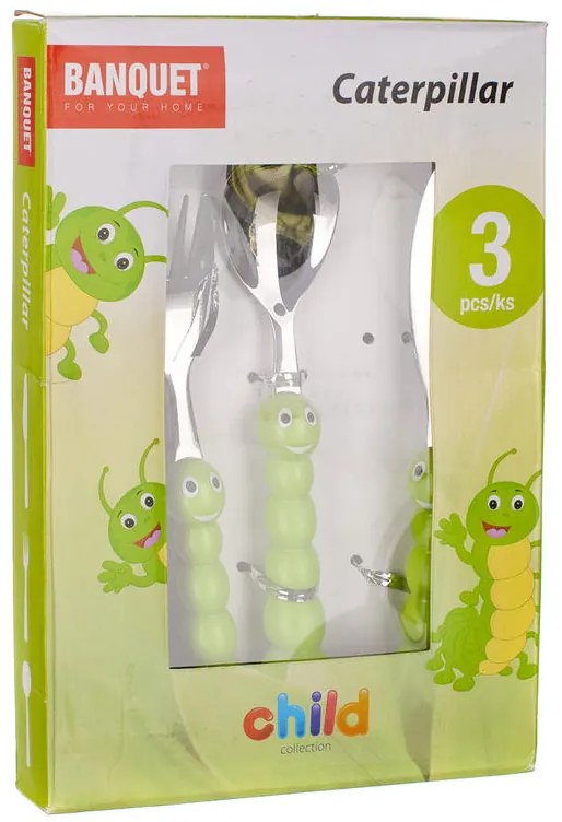 Banquet Detský príbor Húsenica 3 ks
