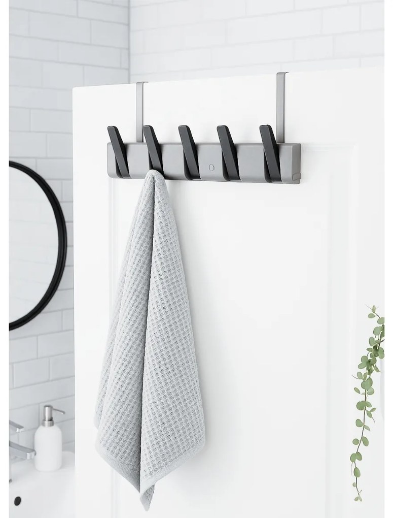 Nástenný vešiak PIANO HANGER 45,5x11 cm, sivo-čierny