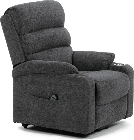Polohovacie kreslo sivé, elektrické TV-S8348 GREY2
