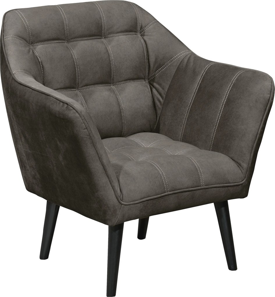 XXXLutz KOKTAILOVÉ KRESLO, textil, kompozitné drevo, antracitová MID.YOU - Kreslá - 002220053005