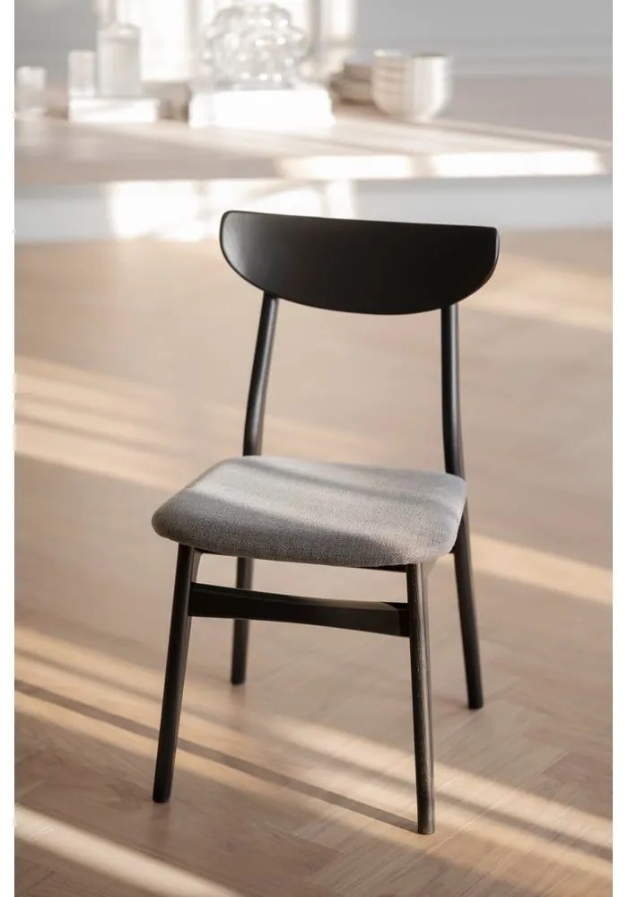 Čierne jedálenské stoličky v súprave 2 ks Rodham - Rowico