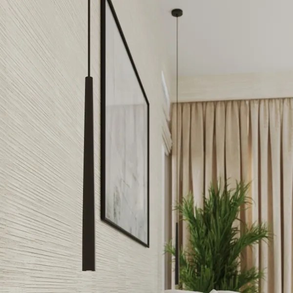 Sollux SL.1462 - Luster na lanku BLISS 1xG9/8W/230V čierna