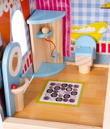 Drevený domček pre bábiky Kruzzel D11252