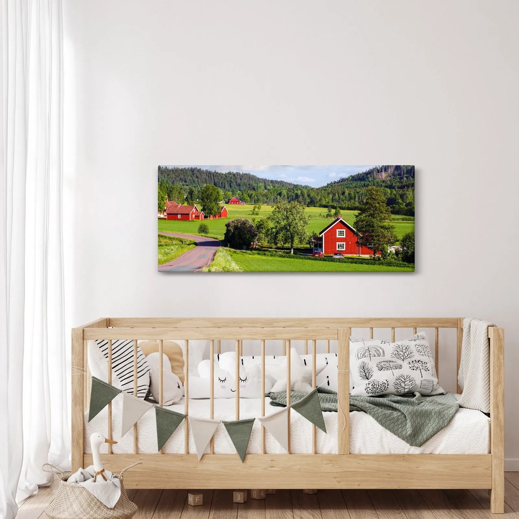 Obraz vidieka (120x50 cm)