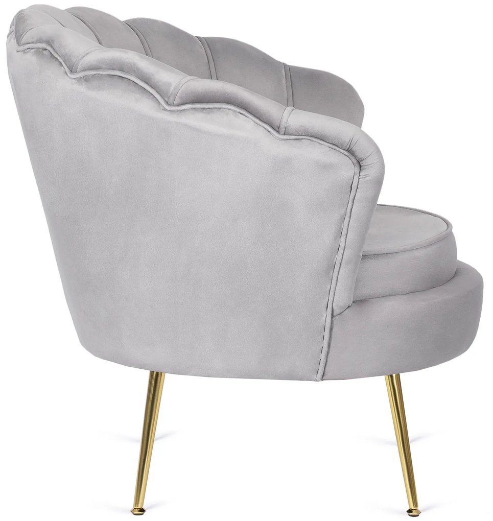 PROXIMA.store - Glamour kreslo ANGEL FARBA: sivá